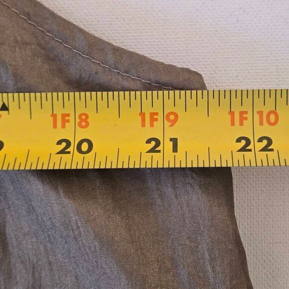 NWT My Pretty Angel Womens Sleeveless Ruffled Silk Blend Mini Dress Brown Large - Picture 11 of 13